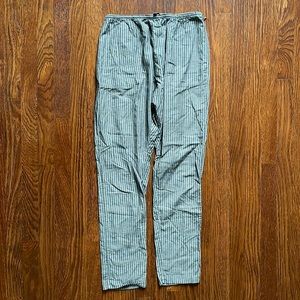 Steven Alan gray pinstripe relaxed fit pants 4